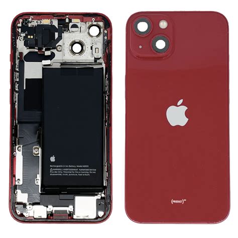 Châssis Complet iPhone 13 Rouge Connecteur de Charge Batterie