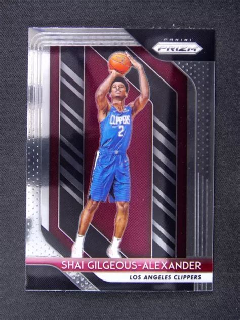 Panini Prizm Shai Gilgeous Alexander Tondeuses Recrue Rc