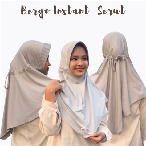 Jual Jilbab Serut Jokowi Adiba Instant Hijab Instant Pet Serut