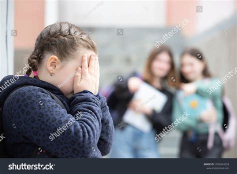 Girl Being Bullied And Crying