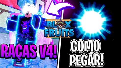 PASSO A PASSO ATUALIZADO de COMO PEGAR AS RAÇAS V4 no BLOX FRUITS