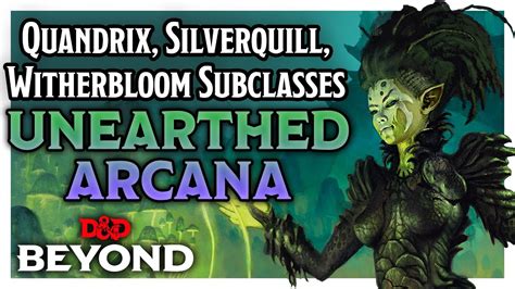 Quandrix, Silverquill & Witherbloom Subclasses - Mages of Strixhaven Unearthed Arcana - D&D ...