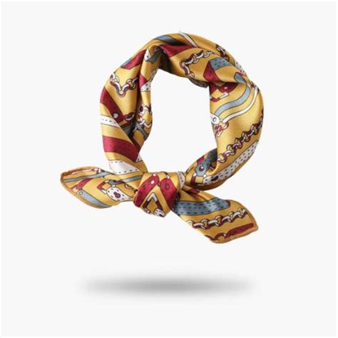 Petit Foulard Femme Doré Charlie Miss Foulard N1 En France