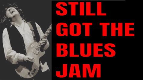 Gary Moore Style Still Got The Blues Jam Guitar Backing Track In A