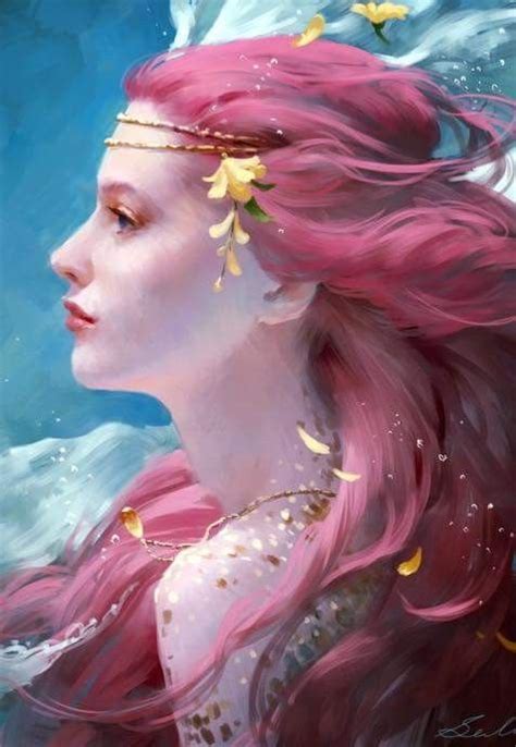 Pin Di Dawn Washam🌹 Su Mermaids Ladies Of The Water 1 Arte Sirenetta