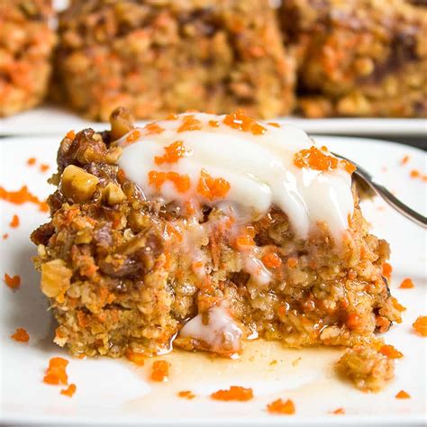 Carrot Cake Oatmeal Baked Two Kooks In The Kitchen