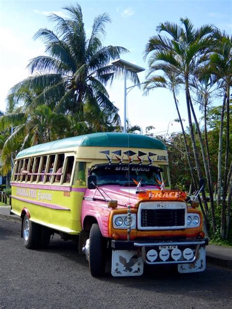 Samoa Colorful Samoan Buses Travel2unlimited