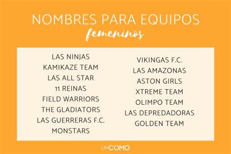 70 nombres para equipos de fútbol Descubre opciones de nombres