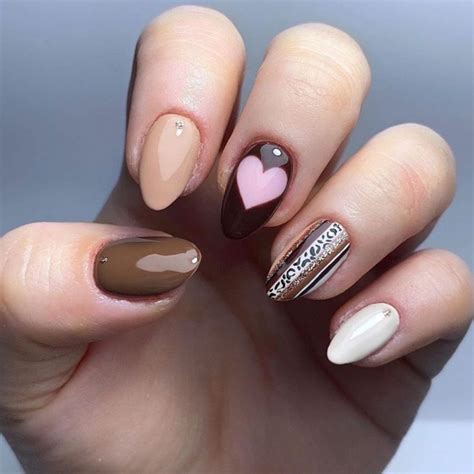 40 Cool Brown Nail Designs To Try In Fall The Glossychic