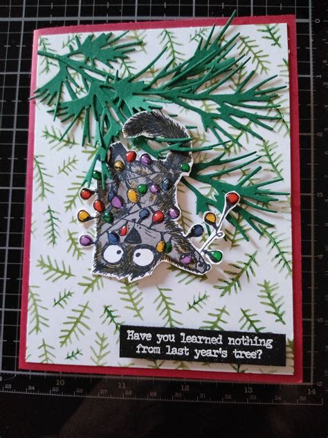 Snarky Cat Stamptember Cat Christmas Cards Sizzix Cards Christmas