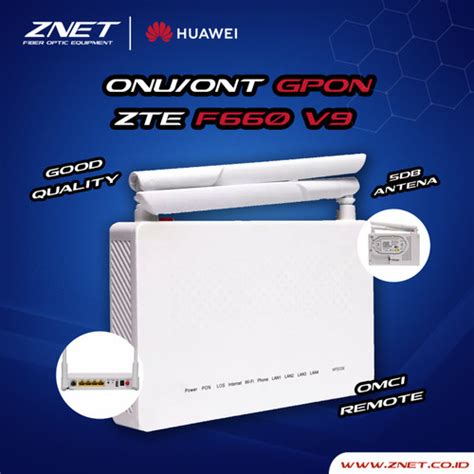 Jual New Zte F V Gpon Ont Zxhn F V Support Static Pppoe Dan