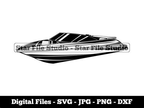 Speed Boat 8 Svg Speed Boat Svg Speedboat Svg Motor Boat Etsy