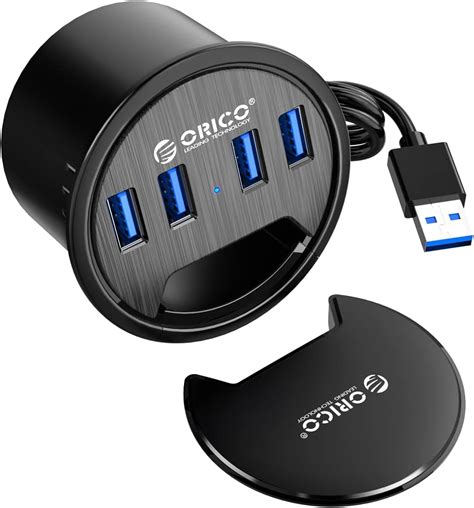 ORICO USB masa üstü hub masa kablo geçişi 4 x USB 3 0 bağlantısı 4 9