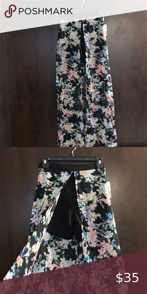 Shorts W Skirt Overlay Material Girl With Shorts With Sheer Floral Skirt Overlay Never Worn