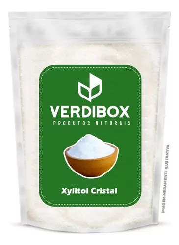 Xylitol Cristal Puro Premium Adoçante Xilitol 1kg Verdibox MercadoLivre