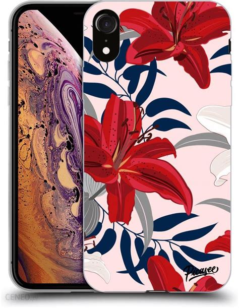 Silikonowe Prze Roczyste Etui Na Apple Iphone Xr Red Lily Etui Na