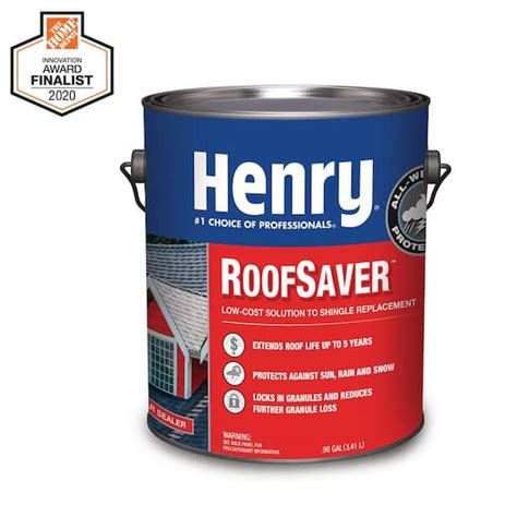 Reviews for Henry 812 RoofSaver Clear Sealer Shingle Roof Coating 0.90 ...