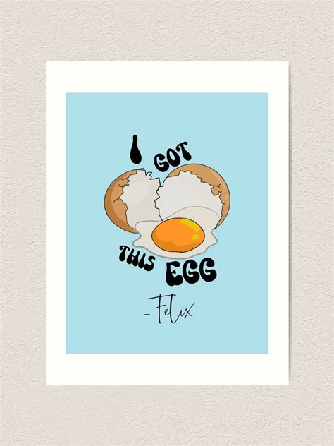 egg felix skz kpop meme art print  sale
