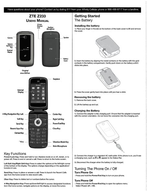 Atandt Cell Phone Z431 User Manual