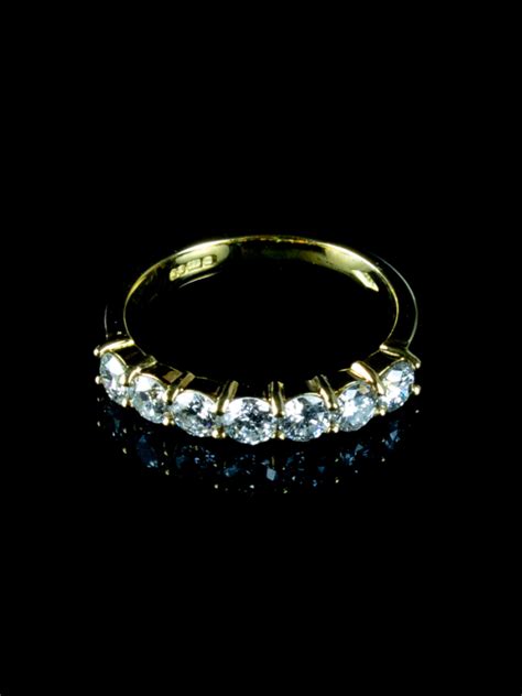 18ct Gold Seven Stone Diamond Half Eternity Ring Goodwins