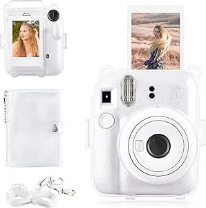 Rieibi Funda Transparente Compatible Con Fuji Instax Mini Funda