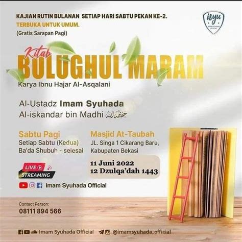 Info Kajian Bekasi Juni Jadwal Kajian Sunnah