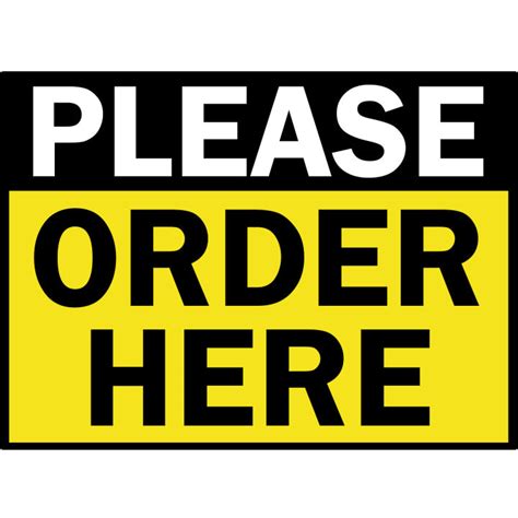 Order Here Laminated Signage Waterproof A Size Lazada Ph