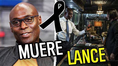 Murió Lance Reddick Gran actor de John Wick The Wire y muchas mas