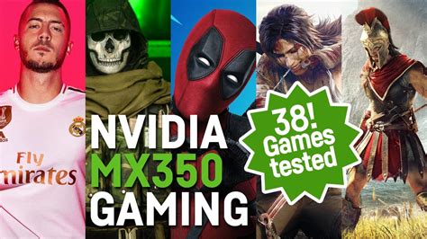 MX350 Gaming Benchmark Test - 38 titles tested! (Laptop) - YouTube