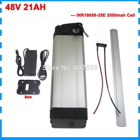 W V Ah Electric Bike Battery V Li Ion Battery Pack V Silver