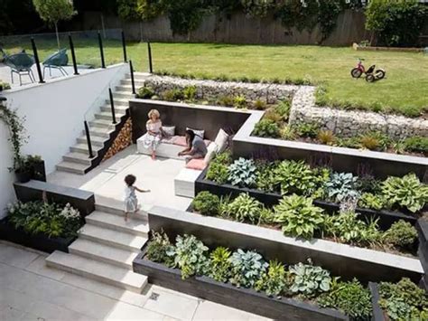 Best Sloped Backyard Ideas On A Budget Sloped Garden Sloped