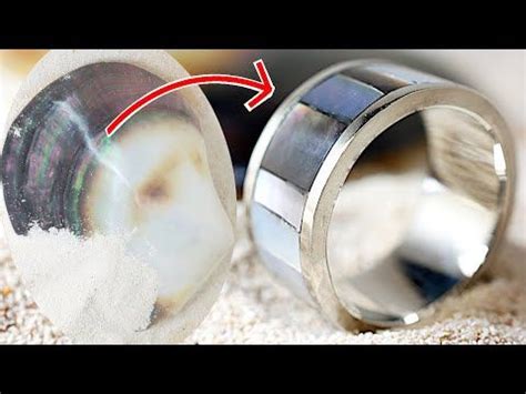 How To Make A Silver Ring Using Seashells Youtube