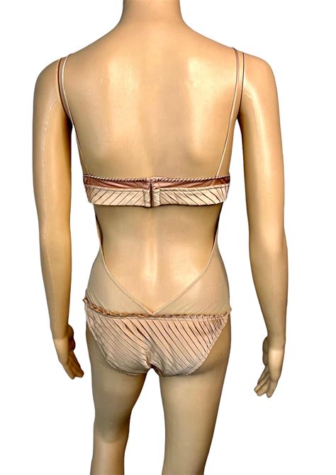 Tom Ford For Gucci S S Runway Bustier Sheer Cutout Lingerie Bodysuit Top For Sale At Stdibs