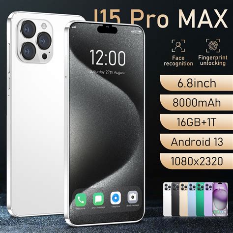 smartphone i15 Pro Max 16 1TB É Acessível dual sim 5G De 6 8