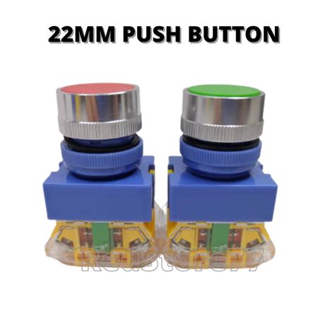 22mm Yj139 Lay37 11bn Push Button Green Red 1a1b Shopee Malaysia