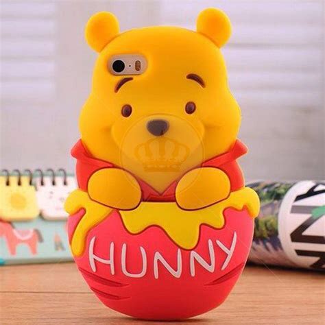 Capa De Silicone 3D Ursinho Pooh Para IPhone 5c