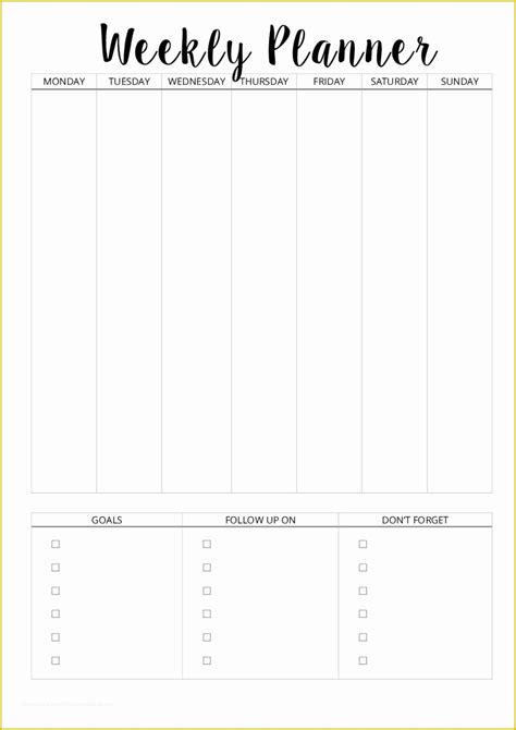 Free Online Weekly Planner Template Of Daily Planner Template ...