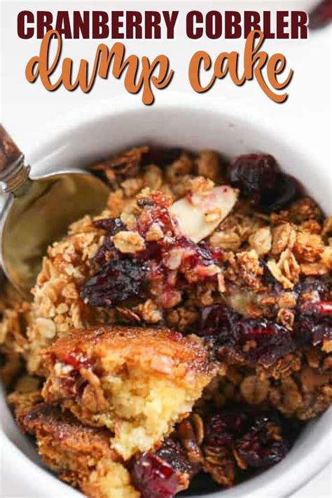 Cranberry Cobbler Dump Cake Dump Cake Recipes Cranberry Cobbler