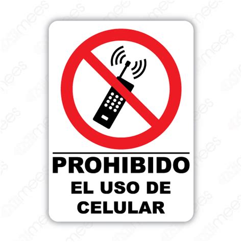 Ses 004 Señalamiento Prohibido El Uso De Clular Mees Señalización E