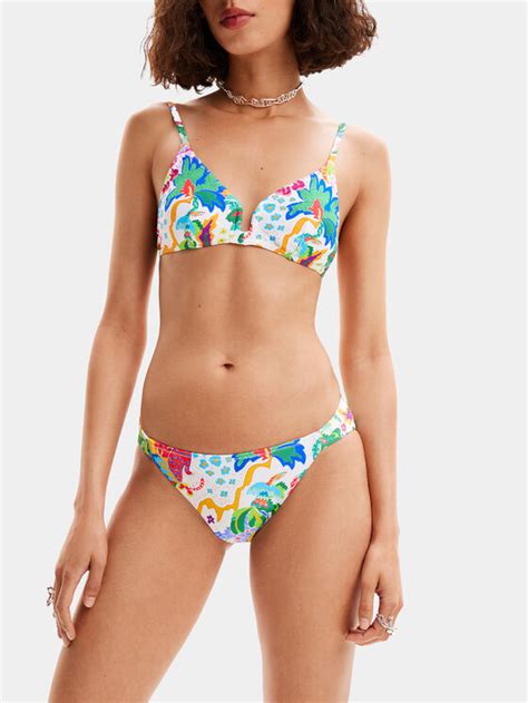 Desigual Dół od bikini Jungle 24SWMK11 Kolorowy Modivo pl