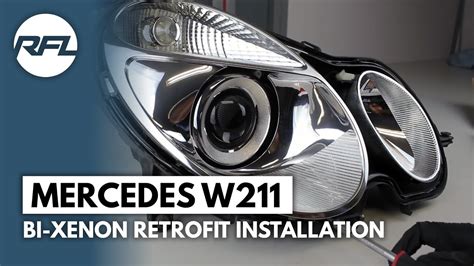 Mercedes W211 E Class HID Bi Xenon Projector Replacement Retrofit