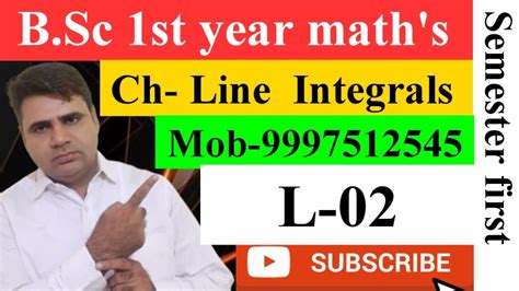 B Sc 1st Year Math S Semester First Vector Calculus Ch Line