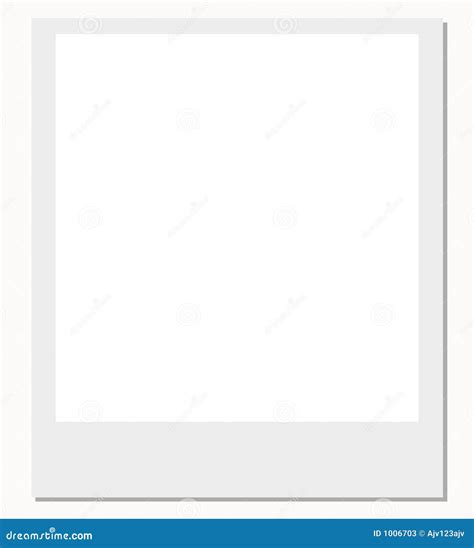 Polaroid Film Frame stock vector. Image of layout, grey - 1006703