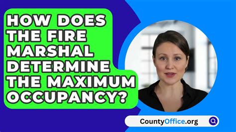 How Does The Fire Marshal Determine The Maximum Occupancy Youtube