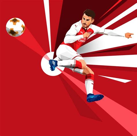 Dave Flanagan Illustration — Arsenal Fc Player Illustrations Arsenal