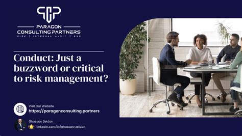 conduct   buzzword  critical  risk management paragon
