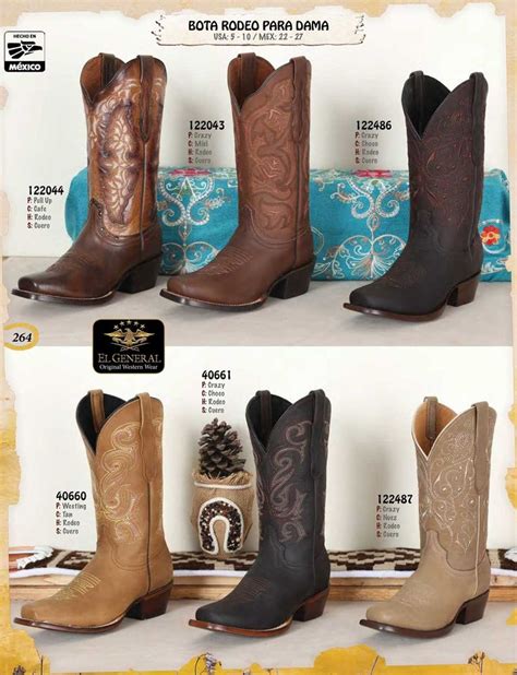 Mexican Made Cowgirl Boots Botas Vaqueras Para Dama Horma Rodeo De