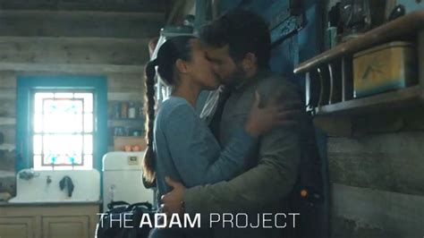 The Adam Project Kissing Scenes Ryan Reynolds Zoe Saldana