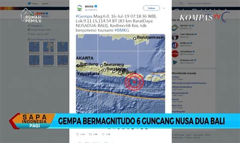 Gempa Bermagnitudo 6 Guncang Bali Video Dailymotion