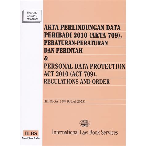 Personal Data Protection Act Act Regulations And Order